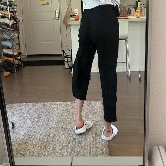 IGWT linen wrap skirt pants